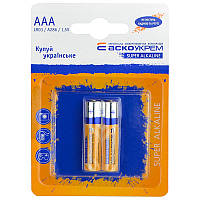 Батарейка АСКО-УКРЕМ Super Alkaline ААА 2 шт