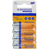 Батарейка АСКО-УКРЕМ Super Alkaline AА 4 шт
