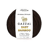Gazzal BABY BAMBOO (Газзал Бейби Бамбу) № 95235 коричневый (Пряжа бамбук, нитки для вязания)