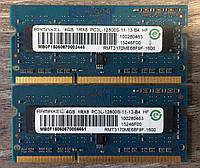 Для ноутбука 8GB 2x4GB DDR3L 1600MHz Ramaxel PC3L 12800S 1Rx8 RAM Оперативна пам'ять