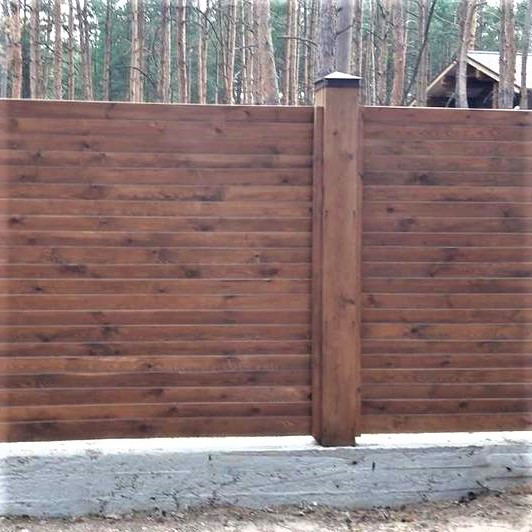 Дерев'яний паркан LNK "Жалюзі" 3000х2000 мм. (ДГЗ-21) - фото 1 - id-p1556890489