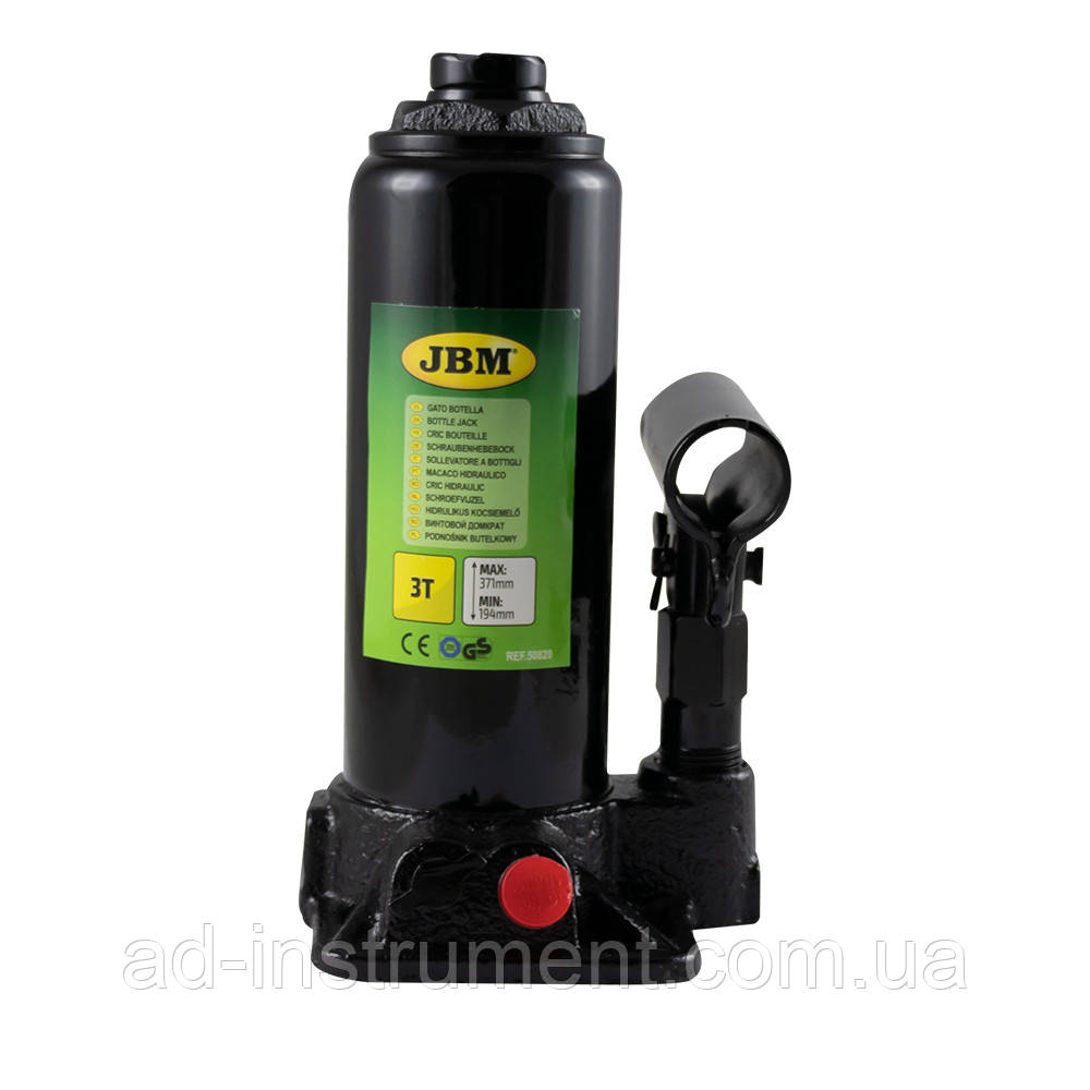 Домкрат пляшковий 3т JBM 50820