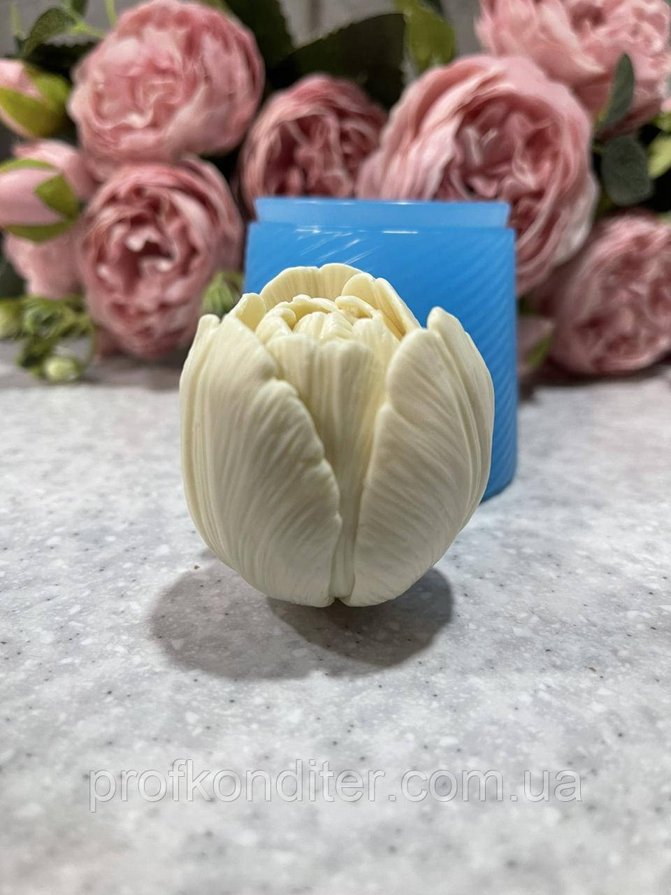 Силіконовий молд для карамелі, зефіру та шоколаду "ГОЛОВКА ТЮЛЬПАНА №1, фото 1