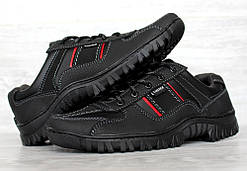 40, 42 р. Чоловічі кросівки демісезонні чорні весна-осінь (Кз-27ч-2)