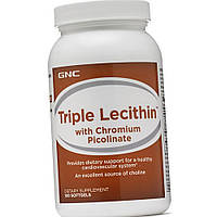 Соевый лецитин и Холин GNC Triple Lecithin with Cromium Picolinate 100 капсул
