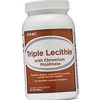 Соєвий лецитин і Холін GNC Triple Lecithin with Cromium Picolinate 100 капсул