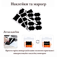 Набір контейнерів для зберігання харчових продуктів, сипучих та рідин з герметичною кришкою Cooking House, фото 6