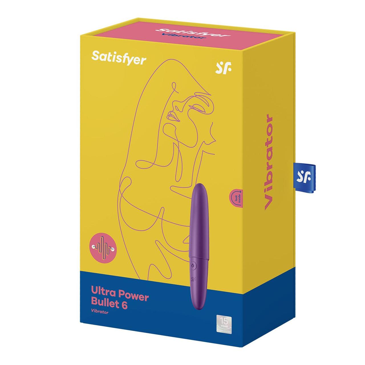 Satisfyer Ultra Power Bullet 6 міні вібратор стимулятор клітора Violet/Turquoise