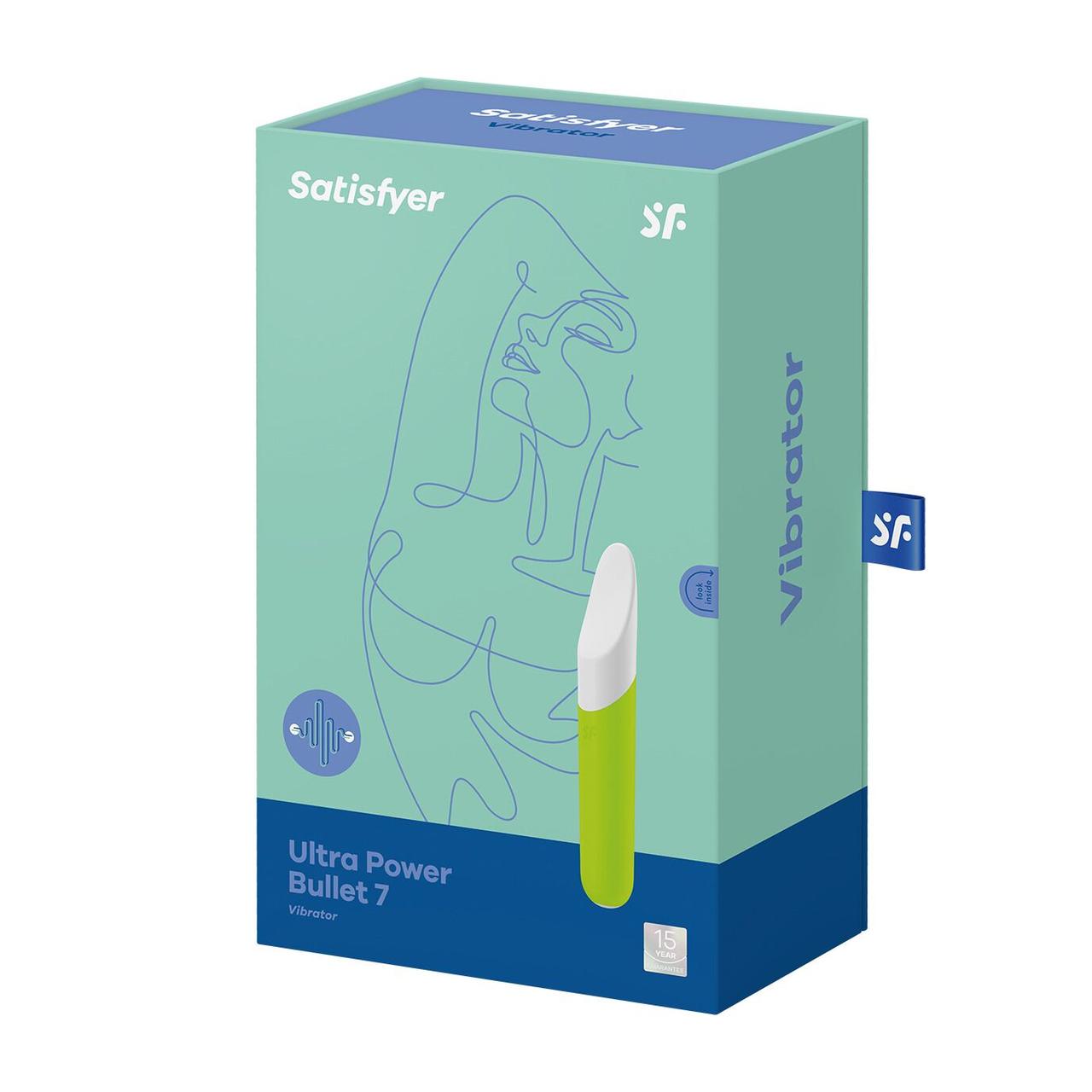 Силіконовий вібратор для ерогенних зон Satisfyer Ultra Power Bullet 7 Green