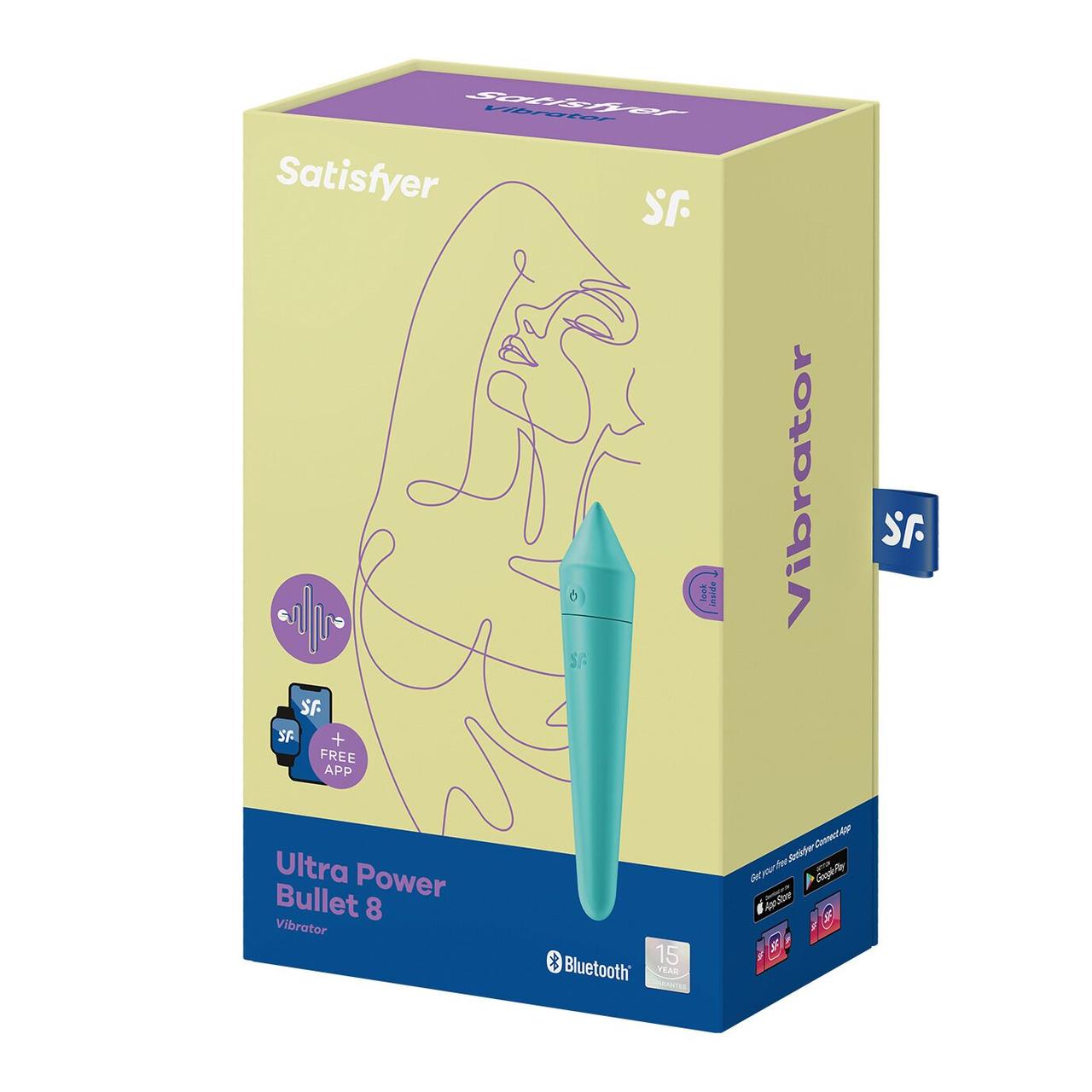 Satisfyer Ultra Power Bullet 8 смарт віброкуля Turquoise