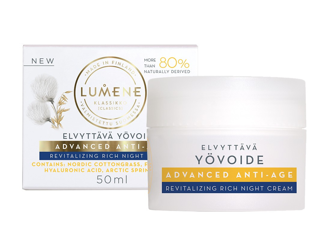 Нічний відновлювальний крем для обличчя Lumene Advanced Anti-Age revitalizing Rich night cream