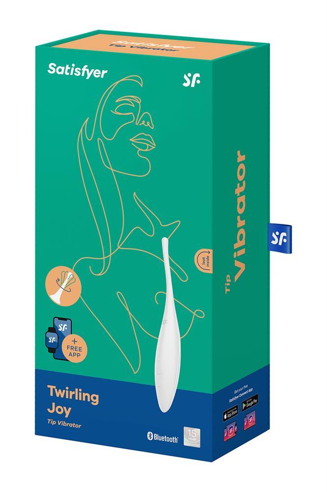 Точковий кліторальний смарт-вібратор Satisfyer Twirling Joy White