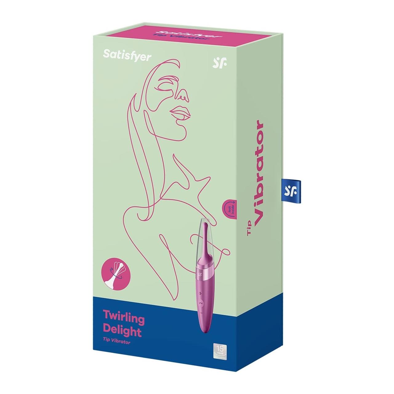 Жіночий точковий кліторальний вібратор Satisfyer Twirling Delight Berry/Rose