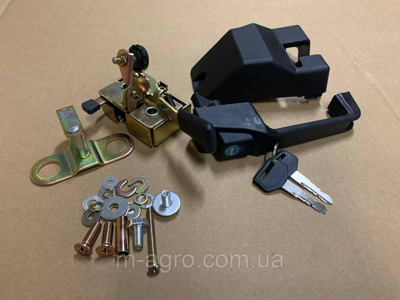 Замок двері МТЗ лівий з ручкою уніфікованої кабіни (80-6105000) (пр-во Дорожня карта)