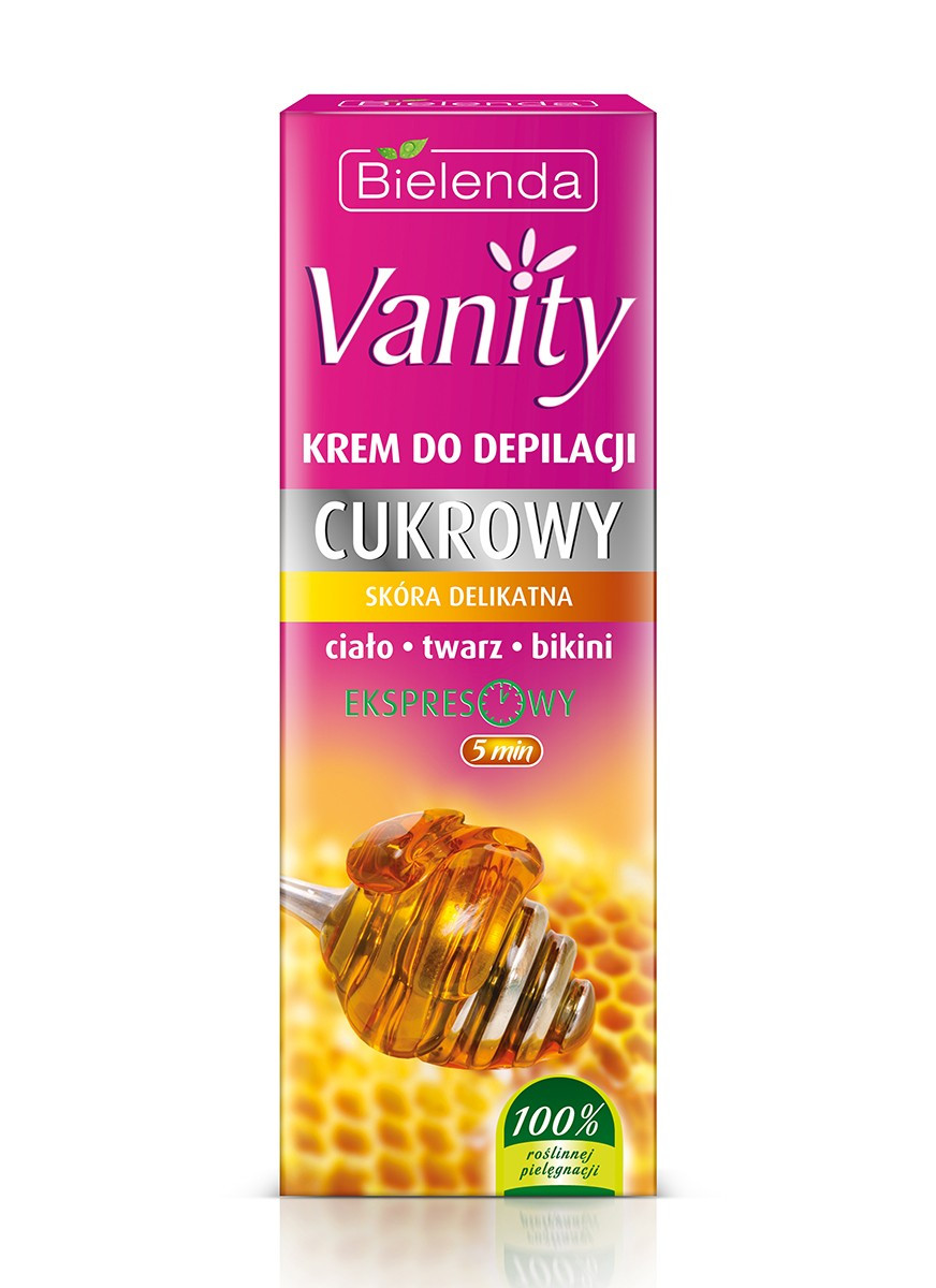 Крем для депіляції з цукром для чутливої шкіри Bielenda Vanity Hair Removal Cream Sugar