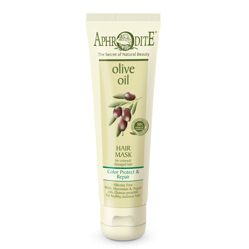 Маска для волосся Захист кольору та Відновлення Aphrodite Olive oil Hair Mask Color Protect & Repair