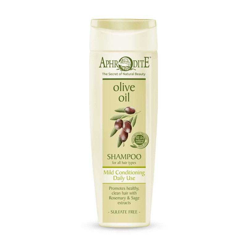 Делікатний шампунь для щоденного використання Aphrodite Olive Oil Shampoo Mild Conditioning Daily Use