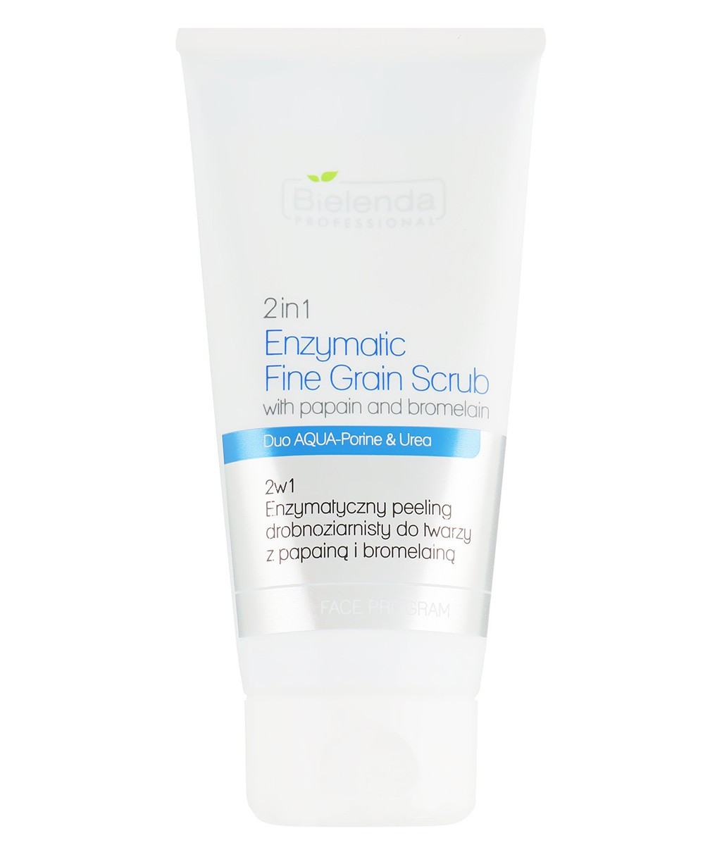 Ензимний скраб для обличчя 2в1 з папаїном і бромеліном Bielenda Professional 2in1 Enzymatic Fine Grain Scrub