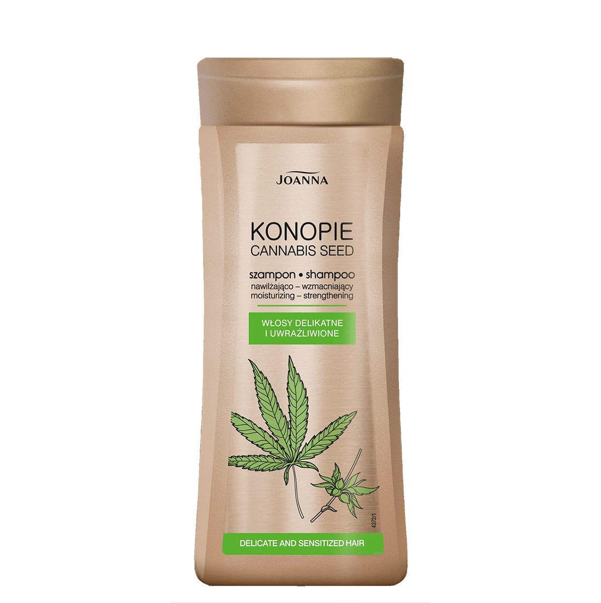 Зволожуючий зміцнюючий шампунь з насінням коноплі JOANNA Cannabis Seed Moisturizing-strengthening shampoo 200