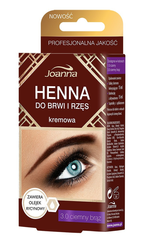 Фарба для брів і вій Joanna Henna for brows and lashes