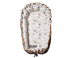 Кокон-гніздечко для новонароджених Воробушки і квіти 0-18 міс. Kuzya Production