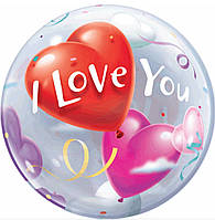 Кулька з плівки коло Love 18" Китай