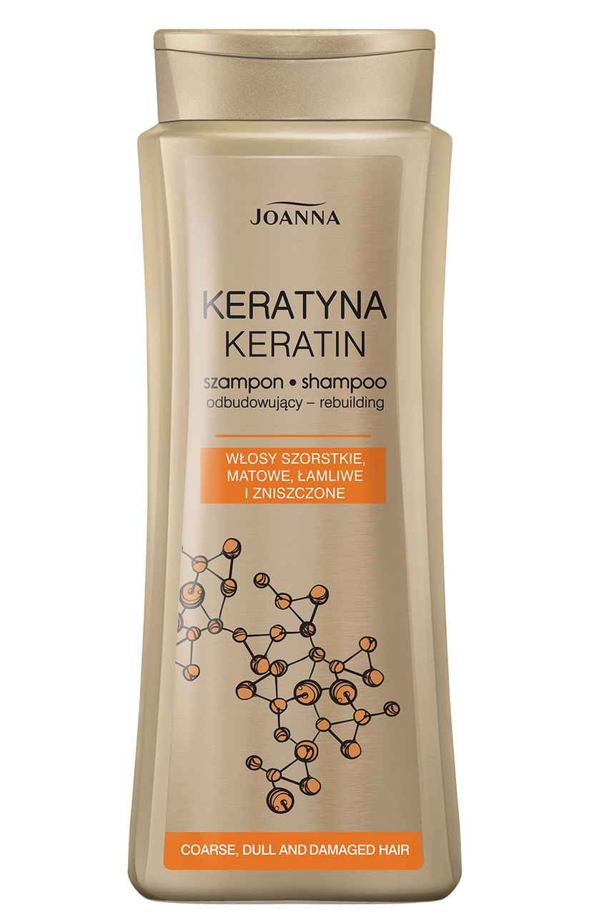 Шампунь для волосся з кератином Joanna Keratin Shampoo 400 мл