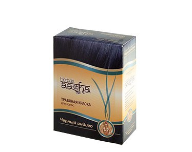"Чорний індиго" Трав'яна фарба для волосся Aasha Herbals, фото 1