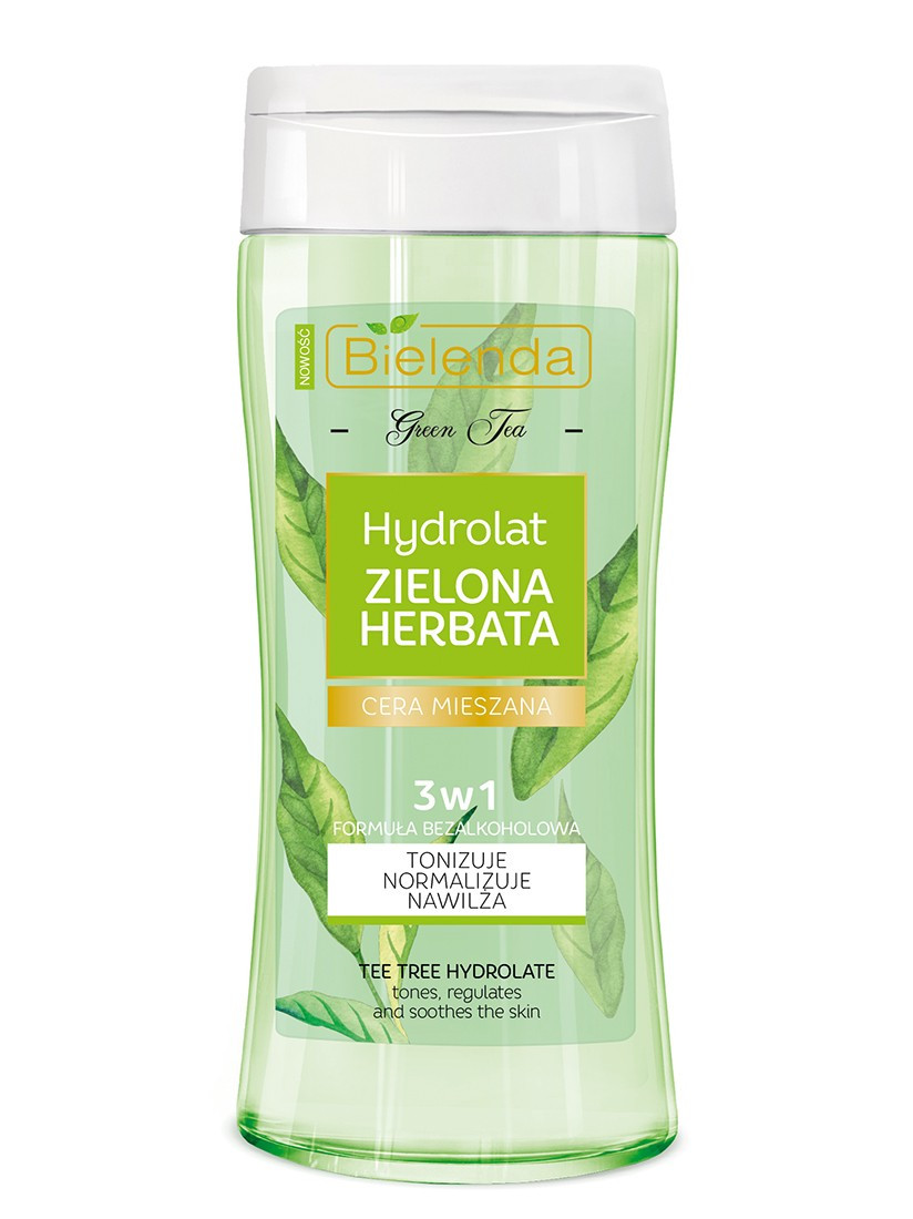 Гідролат для обличчя з екстрактом зеленого чаю Bielenda Green Tea Hydrolate 3 in 1