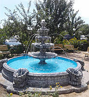 Парковий фонтан "Перлина" з бетону