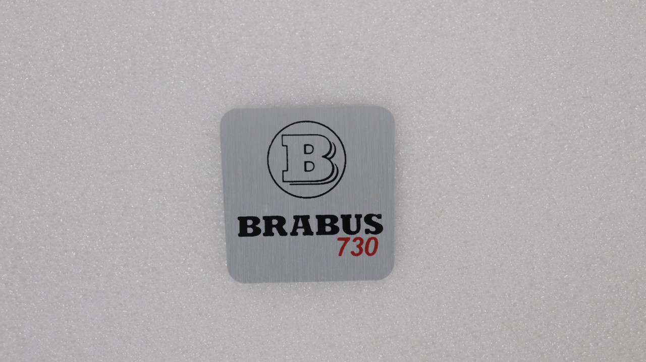 Шильд у ручку КПП Brabus 730 (31x31), фото 1