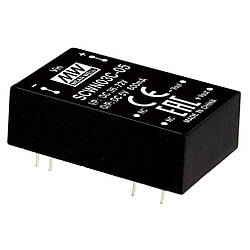 SCWN03A-05 Mean Well DC DC перетворювач 3W, VIN 9 - 18V, VOUT 5V 600mA, DIP24