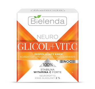 Нічний крем-ексфоліант для особи Bіelenda Neuro Glicol + Vit.C Exfoliating Face Cream Night