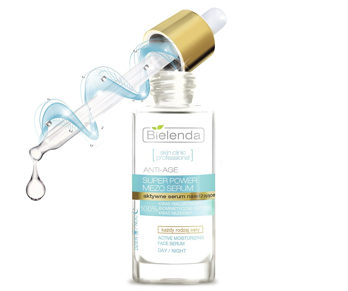 Активна зволожувальна сироватка з гіалуроновою кислотою Anti-Age Bielenda Pharm Skin Сlinic Professional