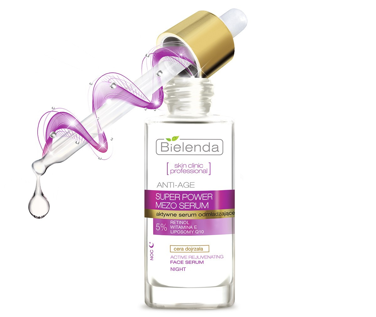 Активна омолоджувальна сироватка з ретинолом Anti-Age Bielenda Pharm Skin Сlinic Professional