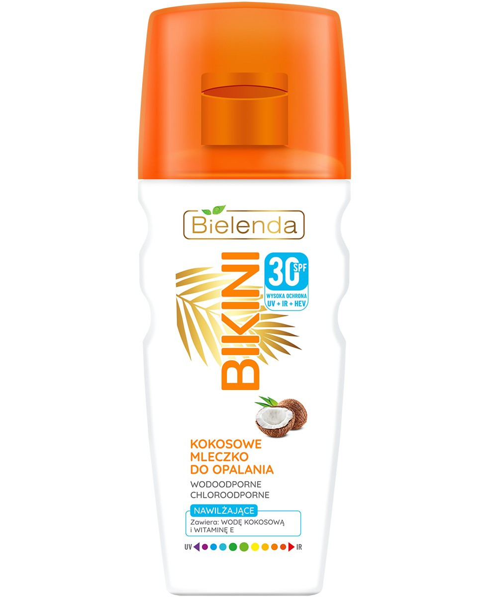 Сонцезахисне молочко для засмаги Bіelenda Bikini Coconut suntan milk SPF 30