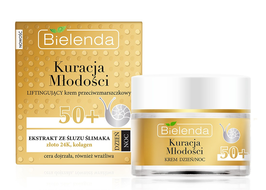 Ліфтинг-крем від зморшок з екстрактом равлики і 24К золотом Bіelenda Treatment of Youth Lifting anti-wrinkle