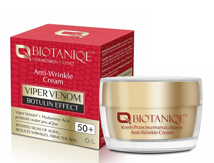 50+ Крем від зморшок Biotaniqe Viper Venom Anti-Wrinkle Cream