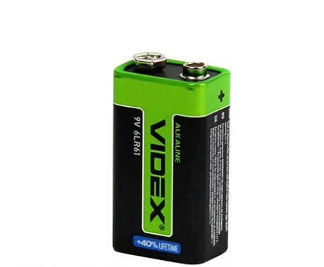Батарейка "Videx Alcaline" 9V/6F22 / 6LR61, фото 2
