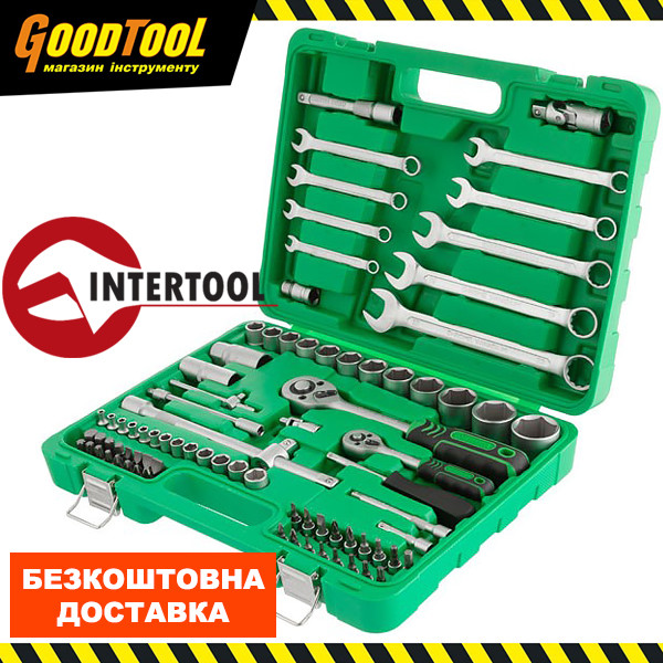 Набір інструментів 1/2" & 1/4" 82 од. INTERTOOL ET-6082SP - фото 1 - id-p1556970116