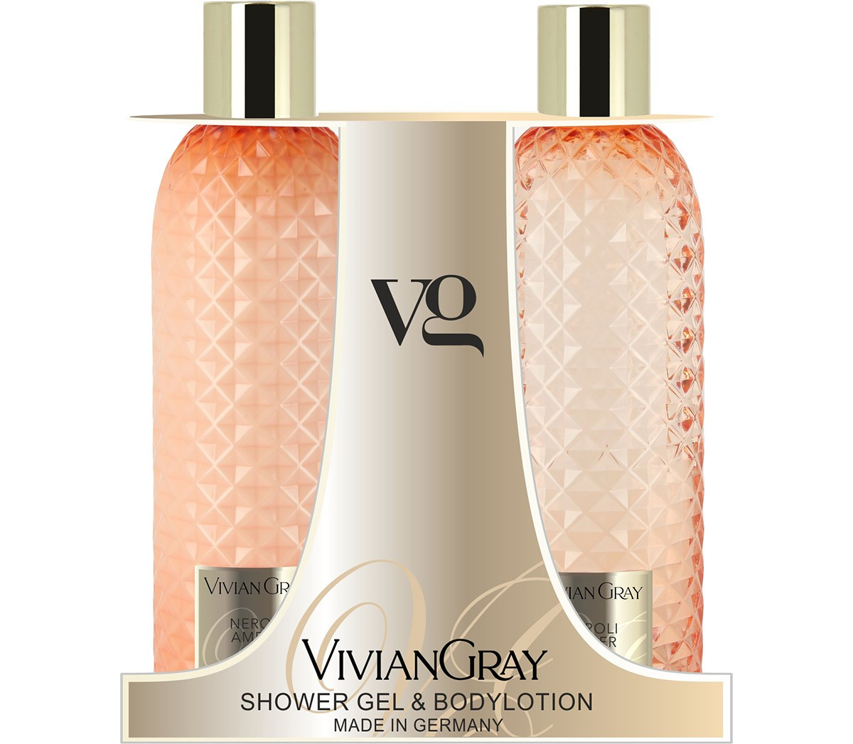 Набір гель для душу та лосьйон для тіла Неролі та бурштин Vivian Gray Neroli & Amber Gemstone Shower Gel&Body