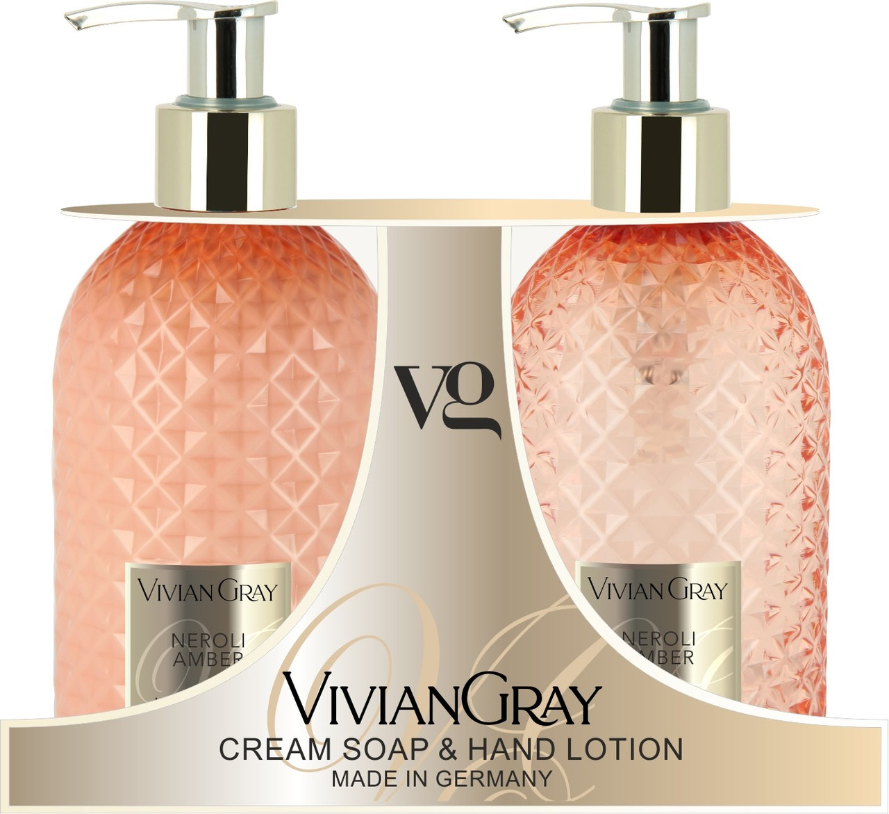 Набір крем-мило, і лосьйон для рук Неролі Vivian Gray Neroli & Amber Gemstone Cream Soap & Hand Lotion