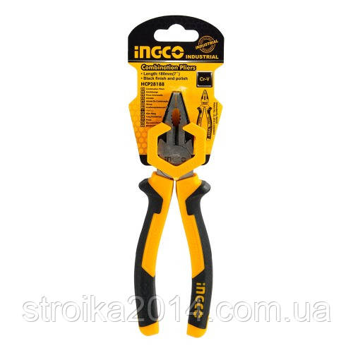 Плоскогубці комбіновані "Master" 180мм INGCO INDUSTRIAL
