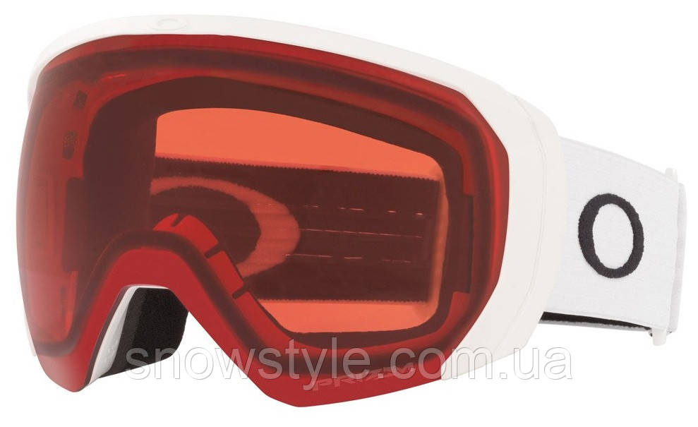 Гірськолижна маска Oakley Flight Path L (XL) Matte White Лінза Prizm Rose, фото 1