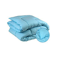 Теплое силиконовое одеяло стеганое в микрофибре 200х220 голубое (322.52СЛБ)