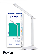 Настільна лампа Feron 9w DE1725 біла
