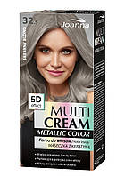 Стойкая краска для волос Joanna Multi Cream Metallic Color № 32.5 Срібний блонд