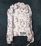 Зайчики і хмаринки Кокон-гніздечко для новонароджених 0-18 міс. Kuzya Production, фото 7