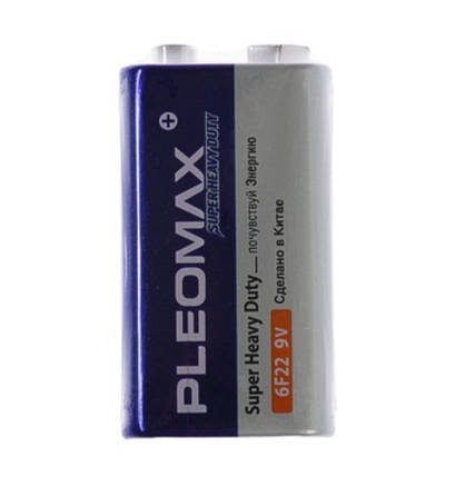 Батарейка "Videx" 9V/6F22 Pleomax (9V, техупаковка, 1шт), фото 2