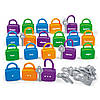 Математичний набір для вивчення рахунку від 1 до 20 "Підбери ключ" (20 замочків, 20 ключів) Lakeshore, фото 2